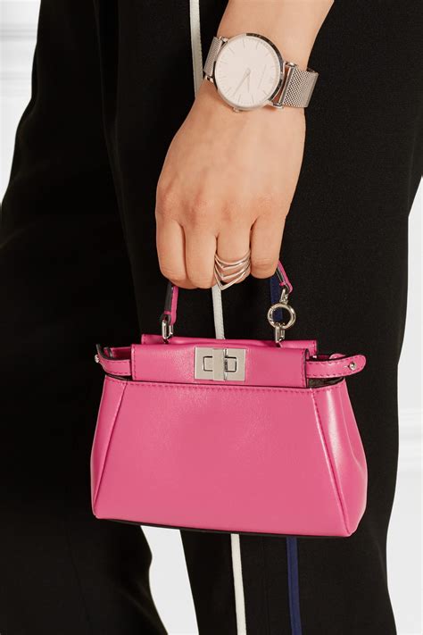 fendi peekaboo micro satchel bag|fendi peekaboo raincoat.